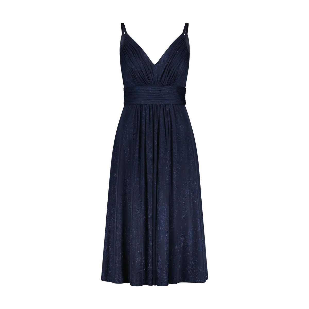 Schimmerndes Metallic-Glitzer Cocktailkleid