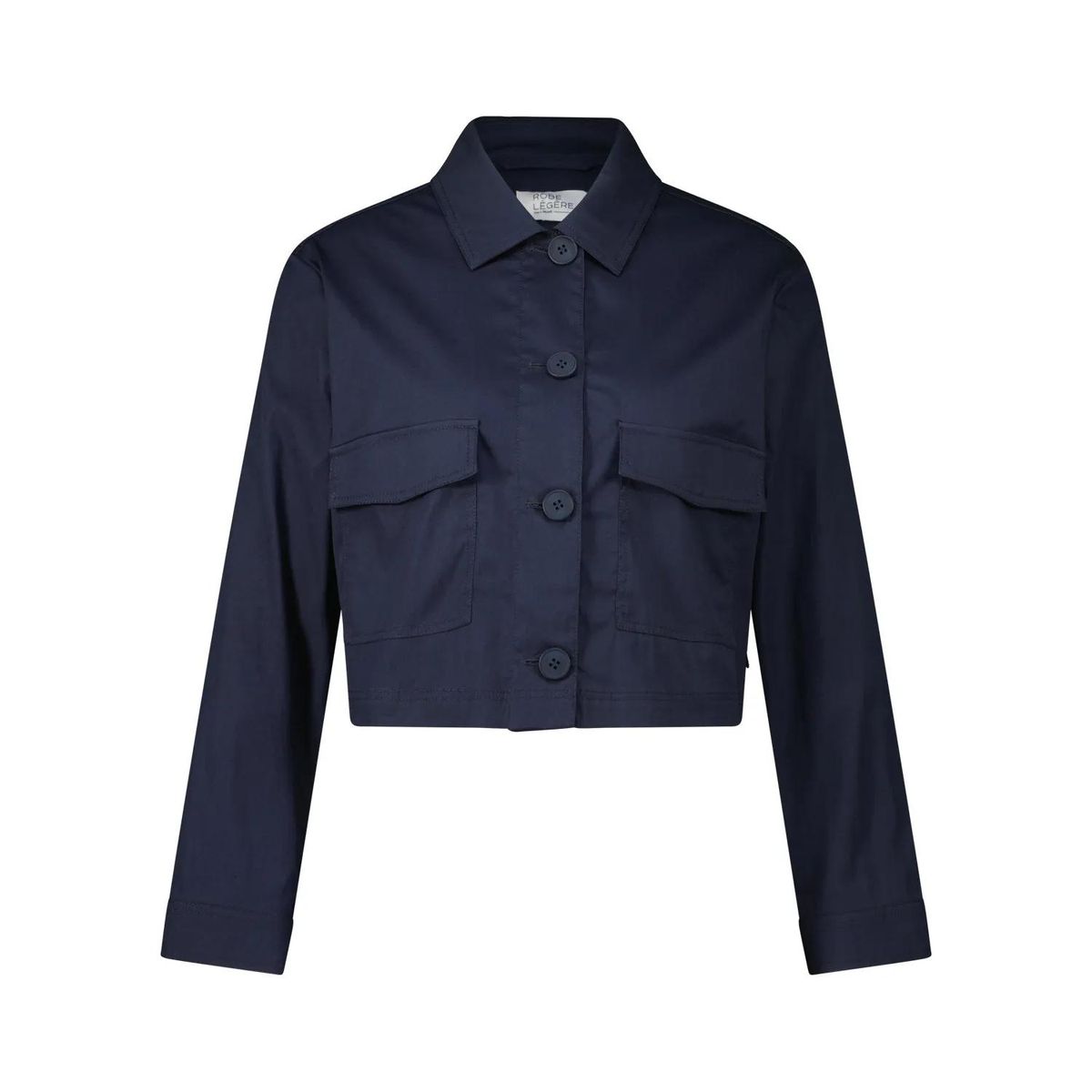 Kurze kastenförmige Jacke mit Taschen