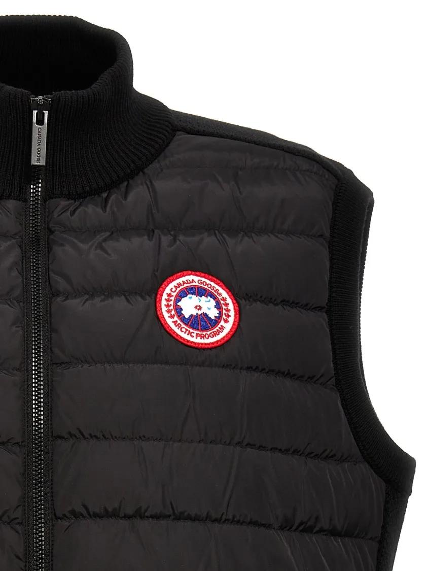 Gesteppte Daunenweste mit Logo-Patch
