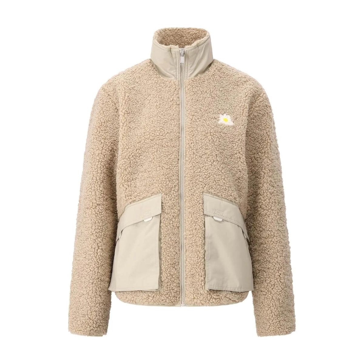 Kuschelige Teddy-Fleece Jacke mit Reißverschluss