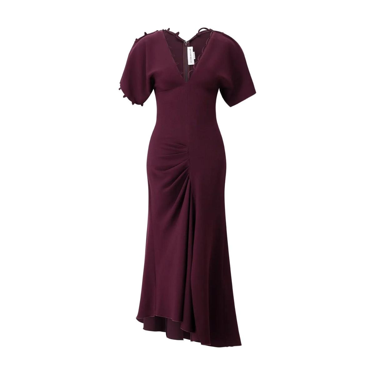 Elegantes drapiertes Midikleid