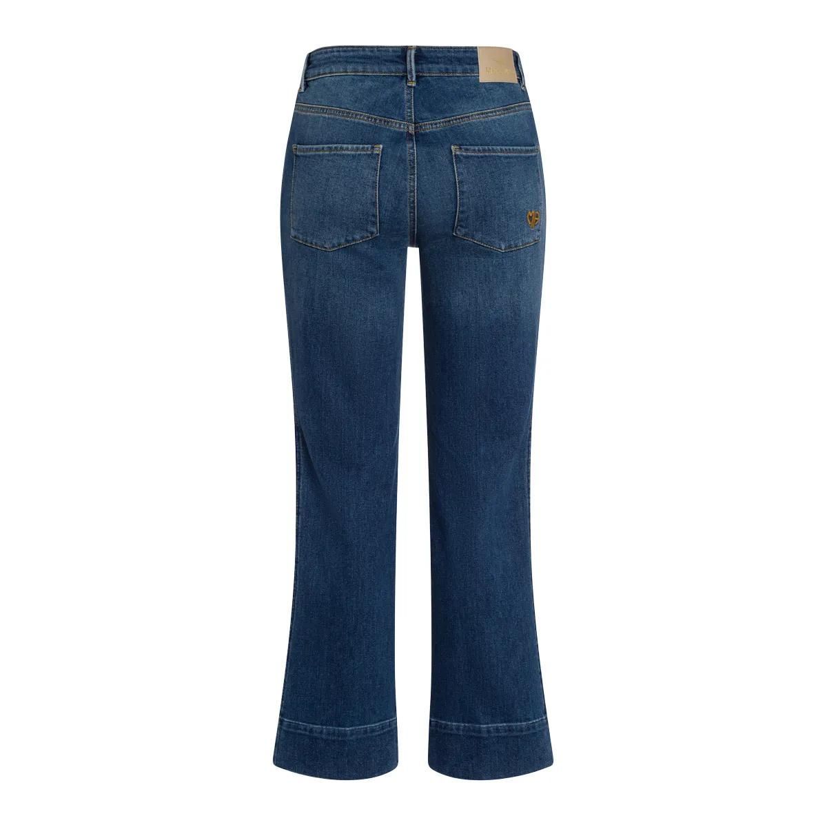 Ausgestellte High-Waist Jeans aus Denim