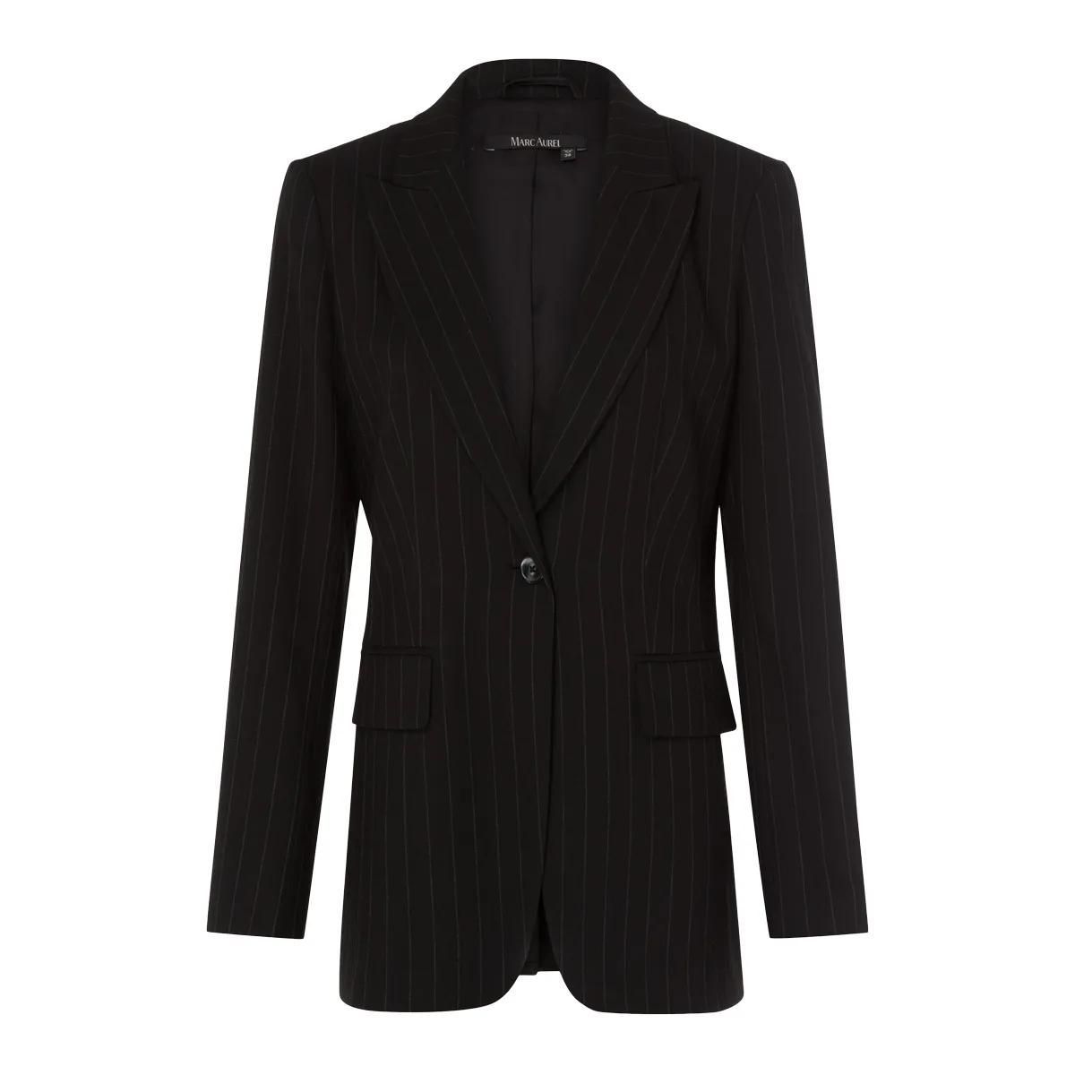 Eleganter Nadelstreifen Ein-Knopf Blazer