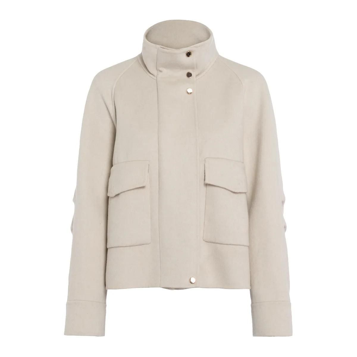 Elegante Double-Face Jacke aus Wollmischung