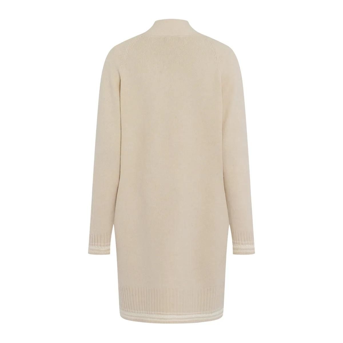 Locker geschnittene, lange Strickjacke mit Taschen