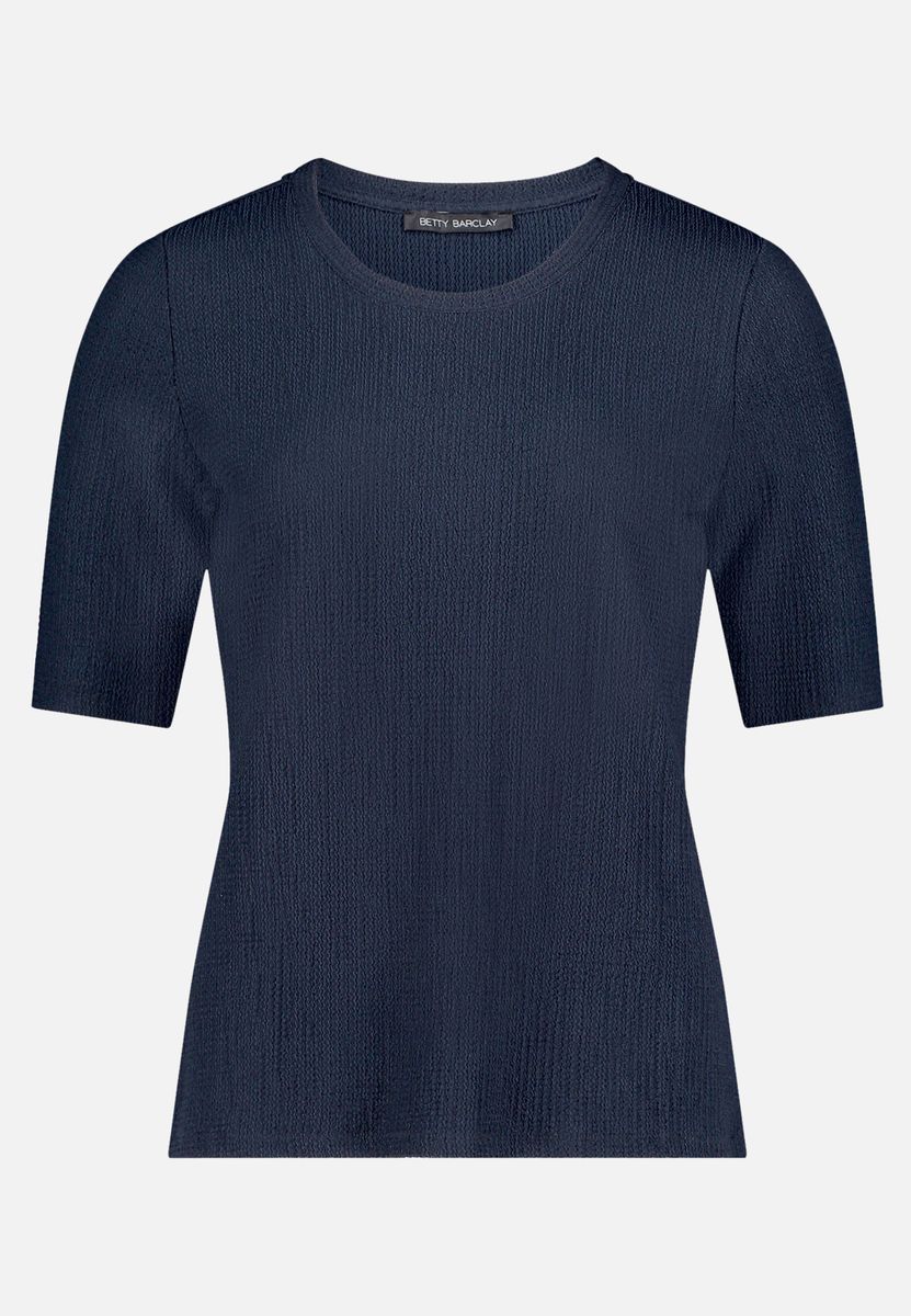 Strukturierter Strickpullover mit 3/4 Ärmeln