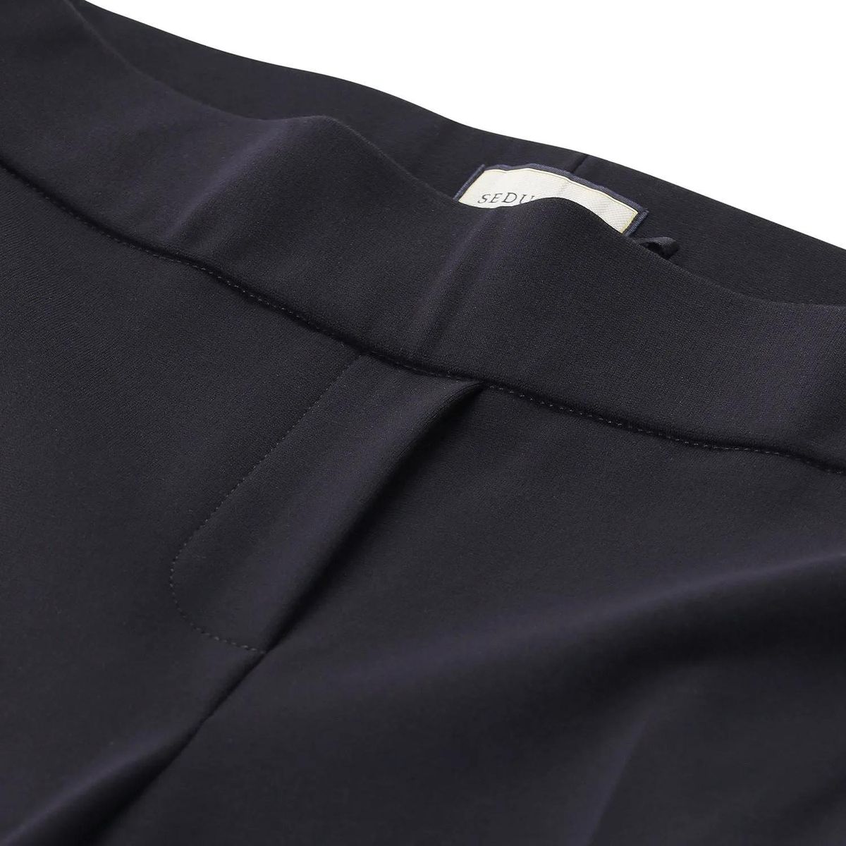 Cropped Bootcut-Hose mit elastischem Bund