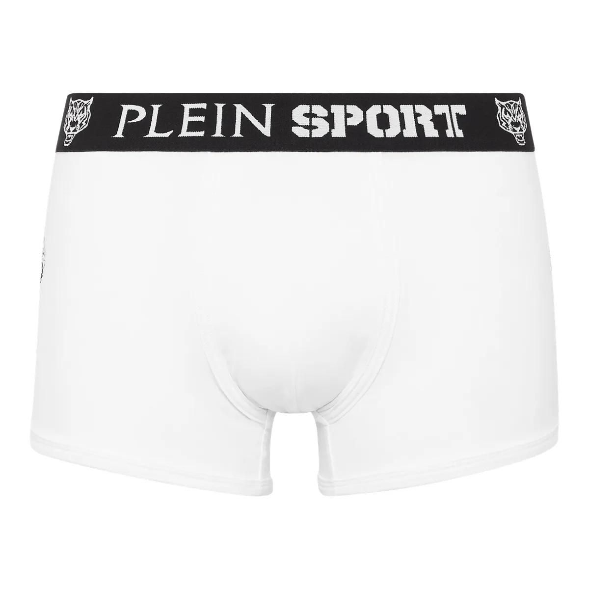 Herren Weiße Boxershorts mit Tiger