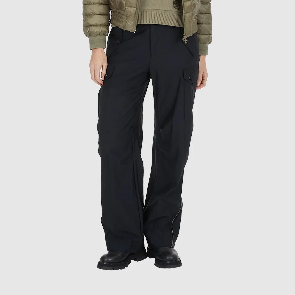 Schwarze Cargohose mit entspannter Passform