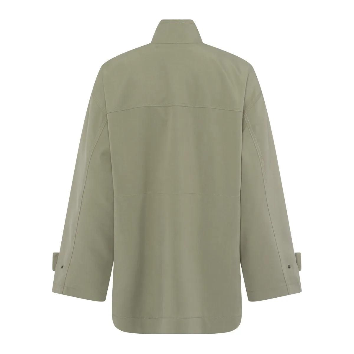 Grüne Utility Jacke aus Lyocell-Mischung