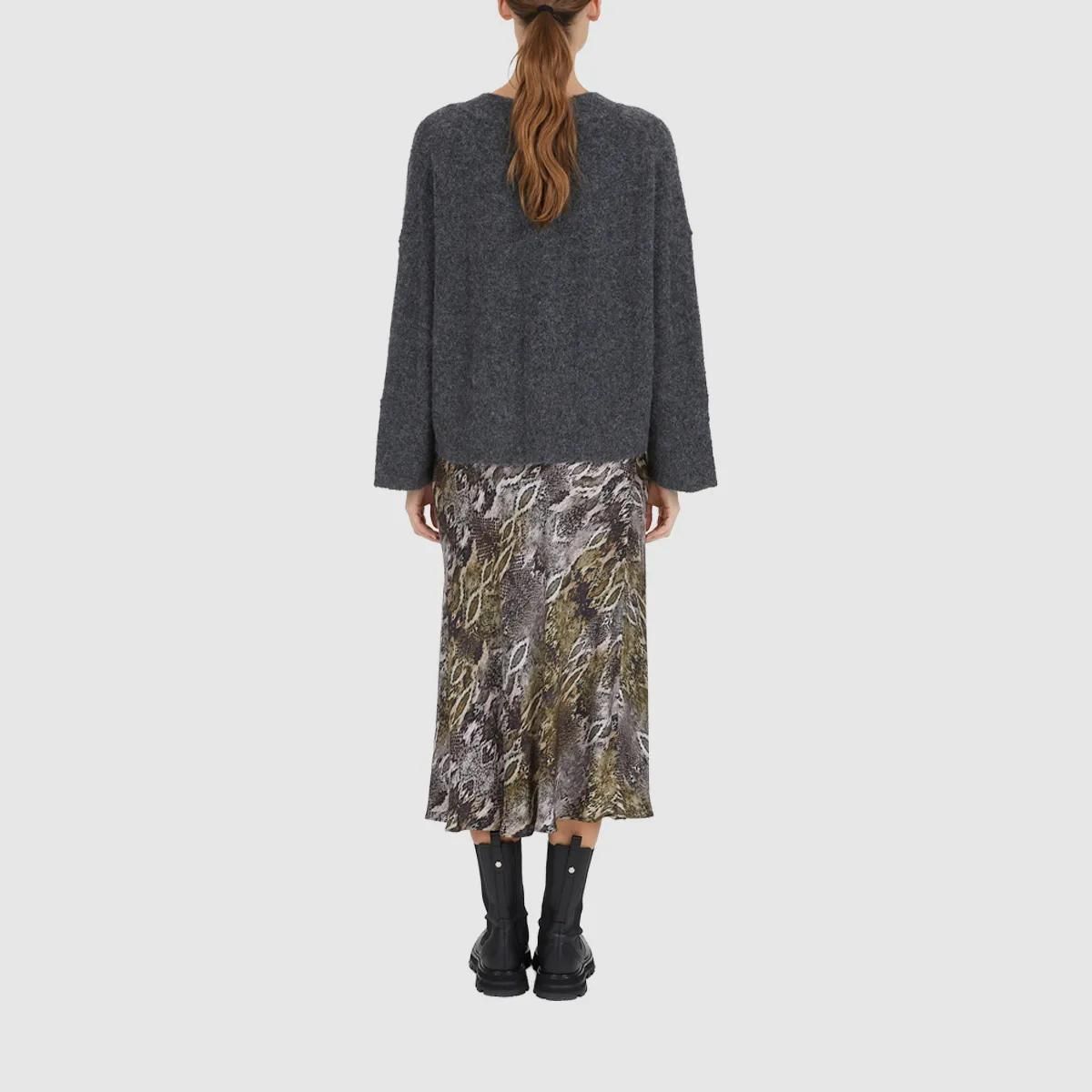 Kuscheliger Pullover mit V-Ausschnitt und Alpakawolle