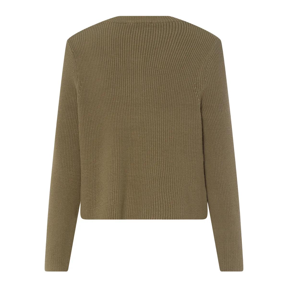 Strickjacke mit Cargo-Taschen und Textur