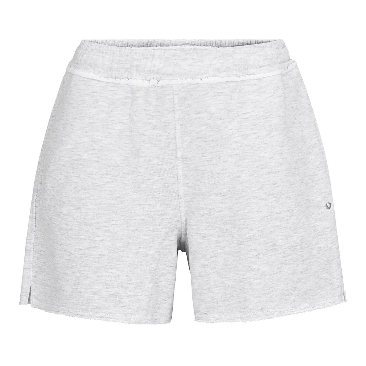 Graue Jersey-Strick-Loungeshorts