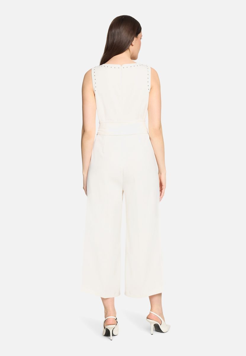Eleganter ärmelloser Culotte-Jumpsuit mit Gürtel