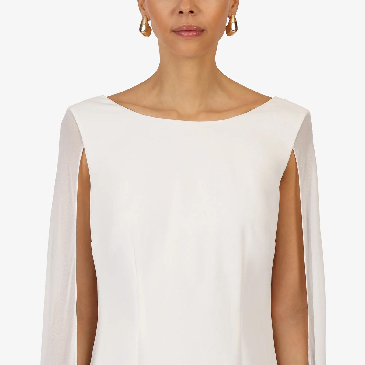 Elegantes Cape-Ärmel Minikleid