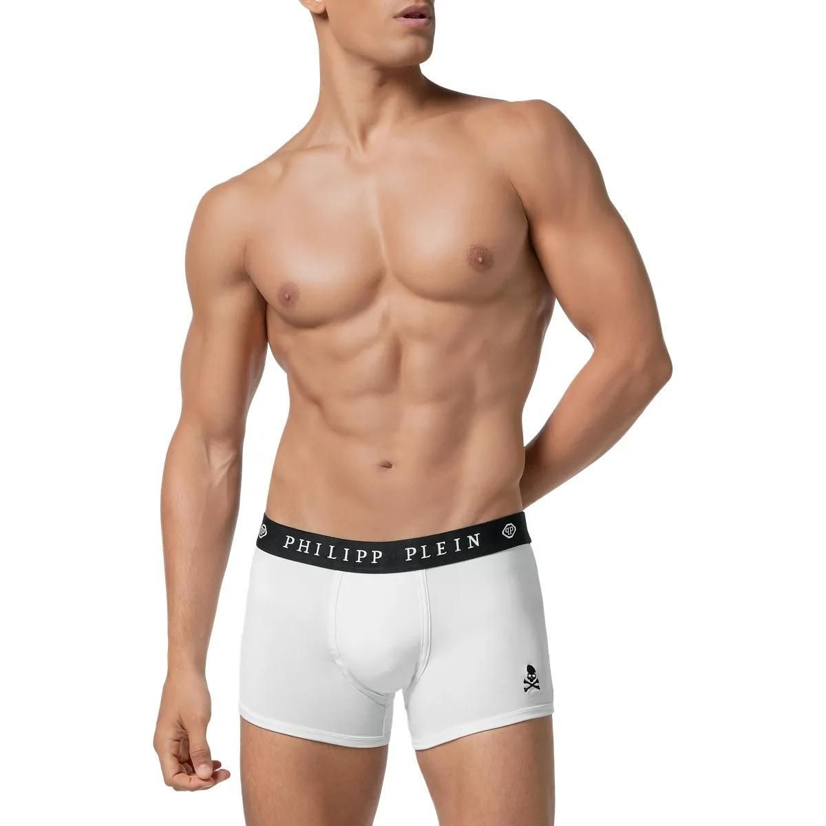 Skull Logo Stretch Baumwoll-Boxershorts