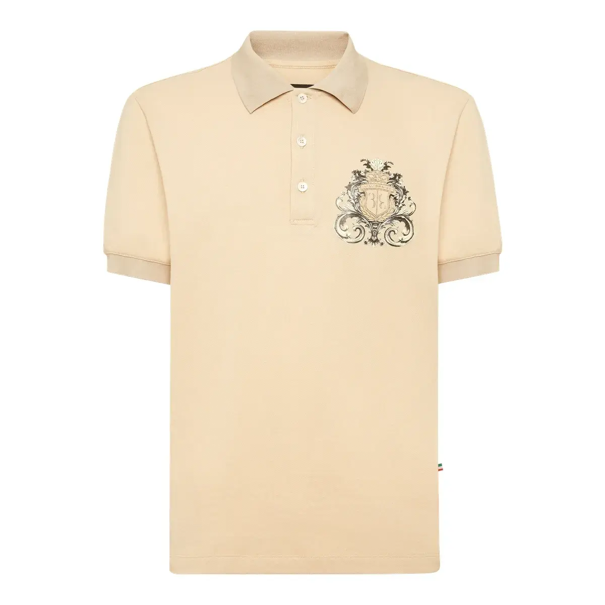 Elegantes Poloshirt mit Wappenstickerei
