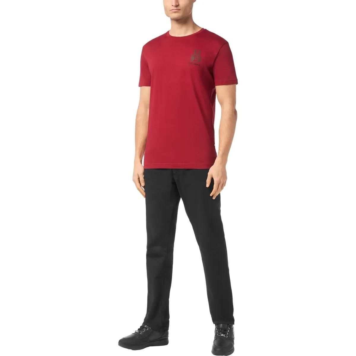 Klassisches T-Shirt mit Rundhalsausschnitt und Logo