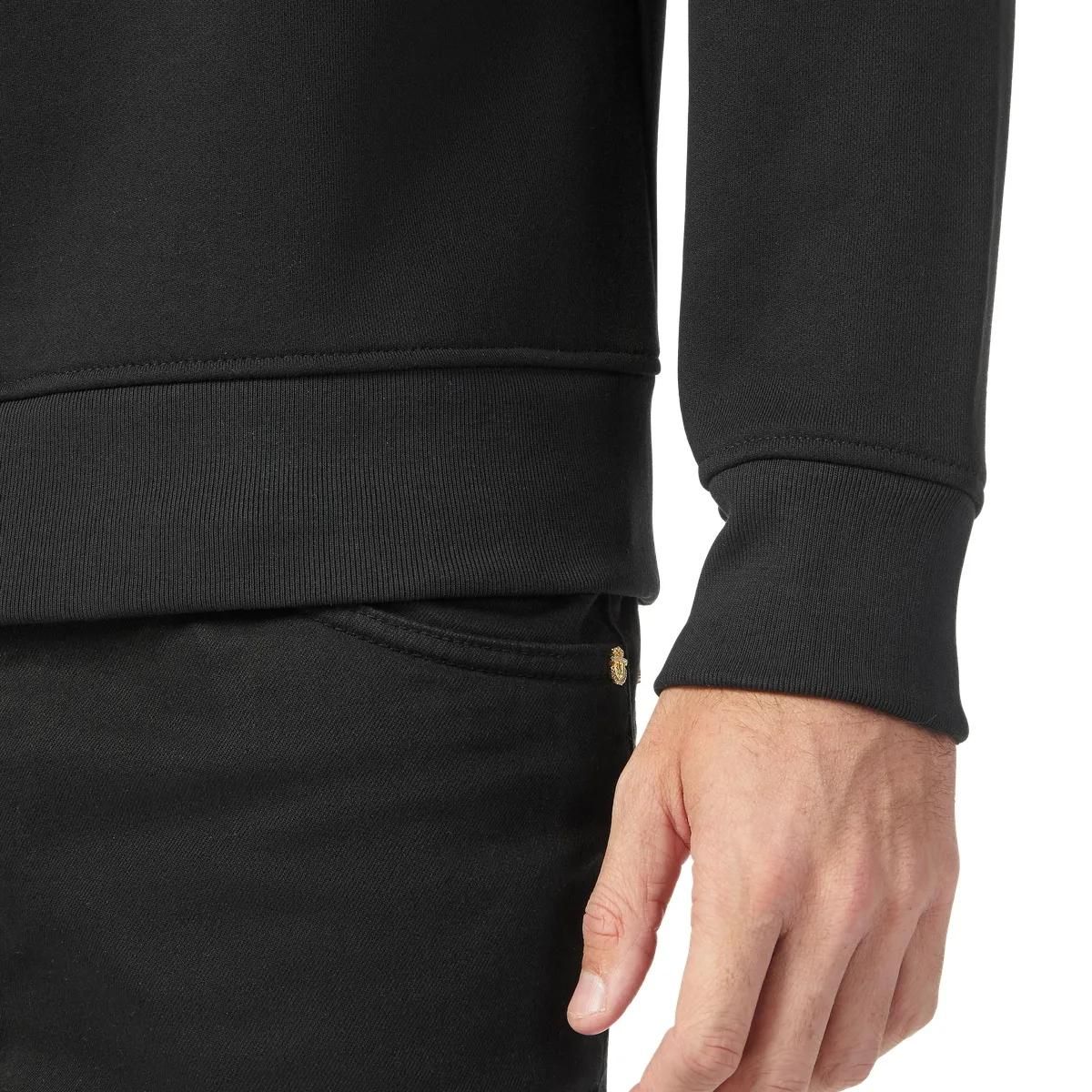 Fleece-Sweatshirt mit Rundhalsausschnitt und Grafikdruck