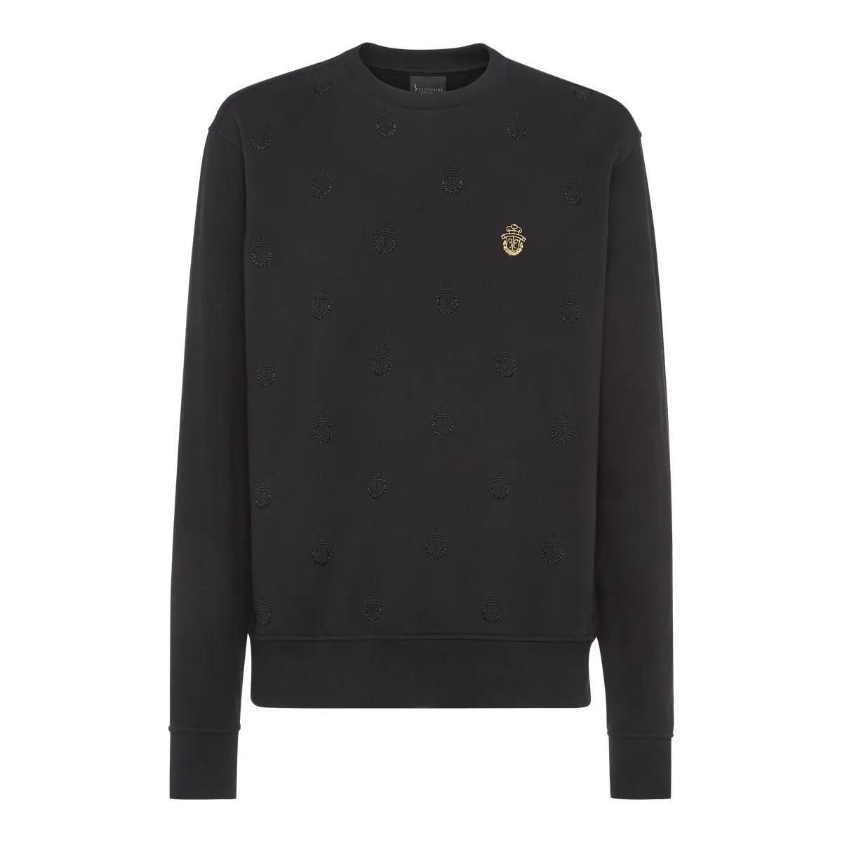 Sweatshirt mit Monogrammdruck