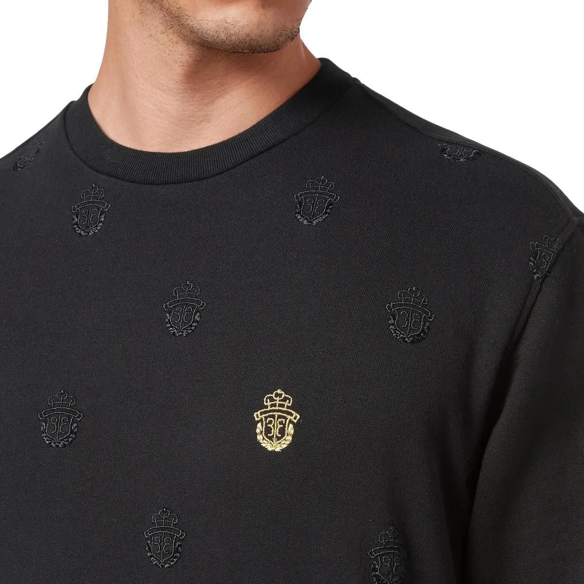 Sweatshirt mit Monogrammdruck