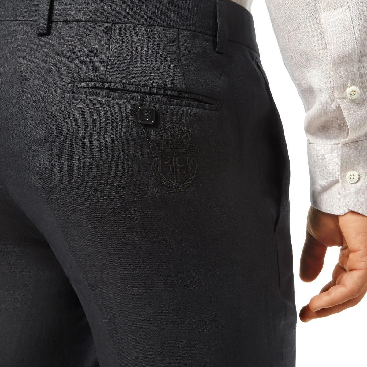 Klassische Leinenhose, maßgeschneiderte Passform