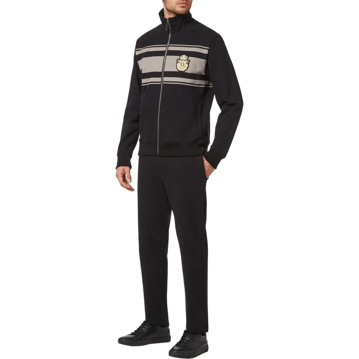 Baumwoll-Fleece-Jogginghose mit Kordelzug