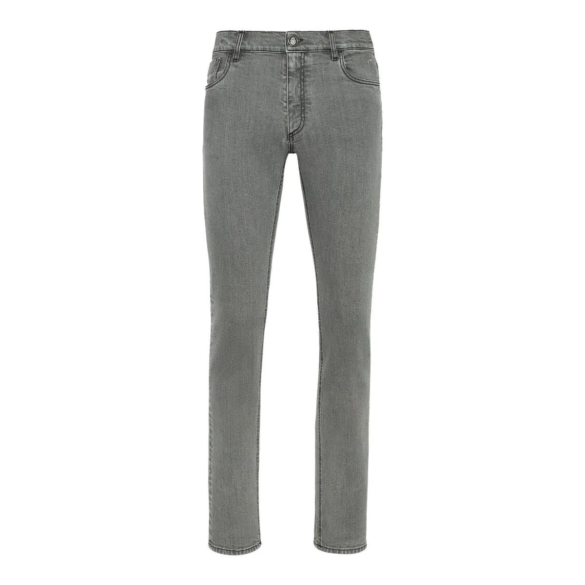 Stretch Denim Jeans mit geradem Bein
