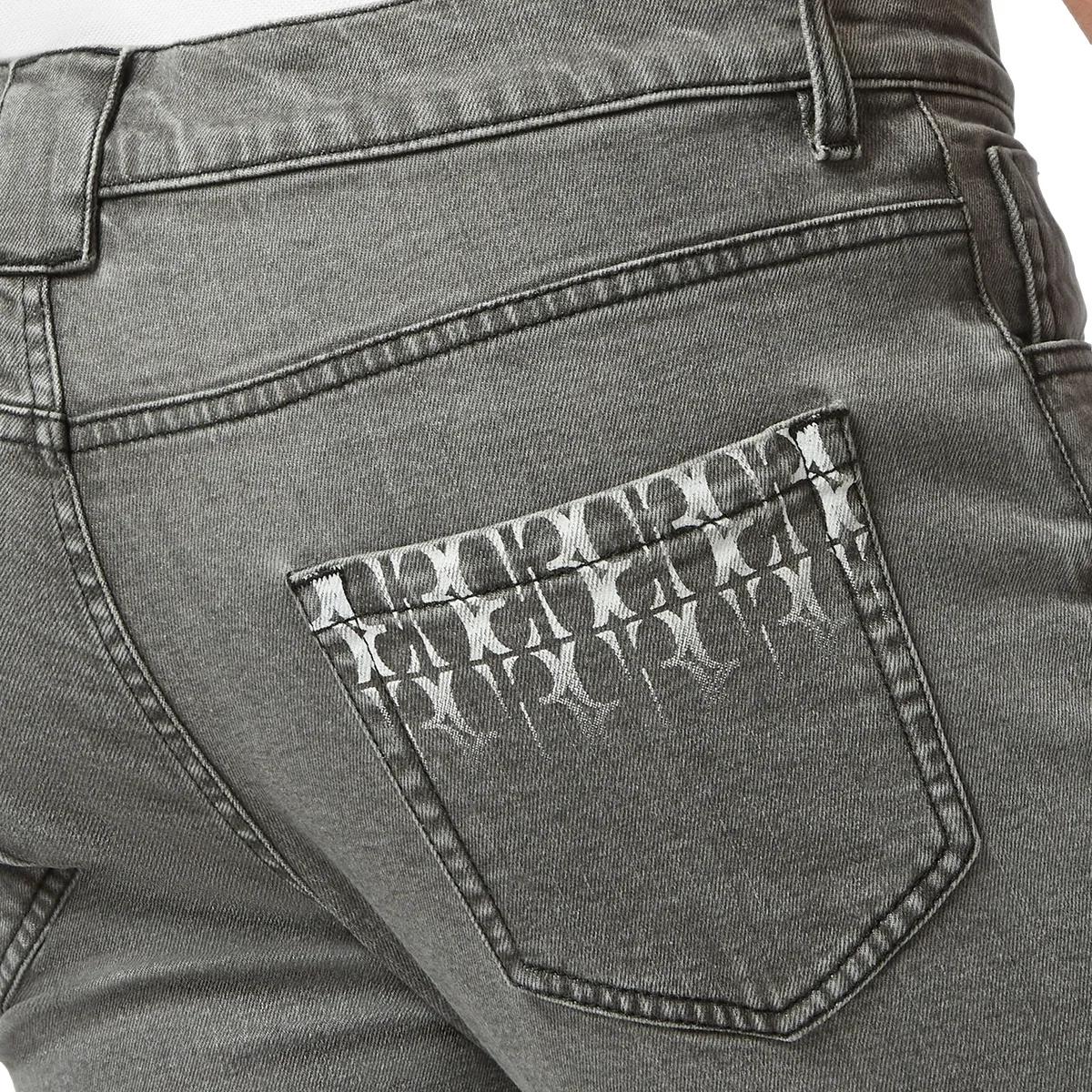 Stretch Denim Jeans mit geradem Bein