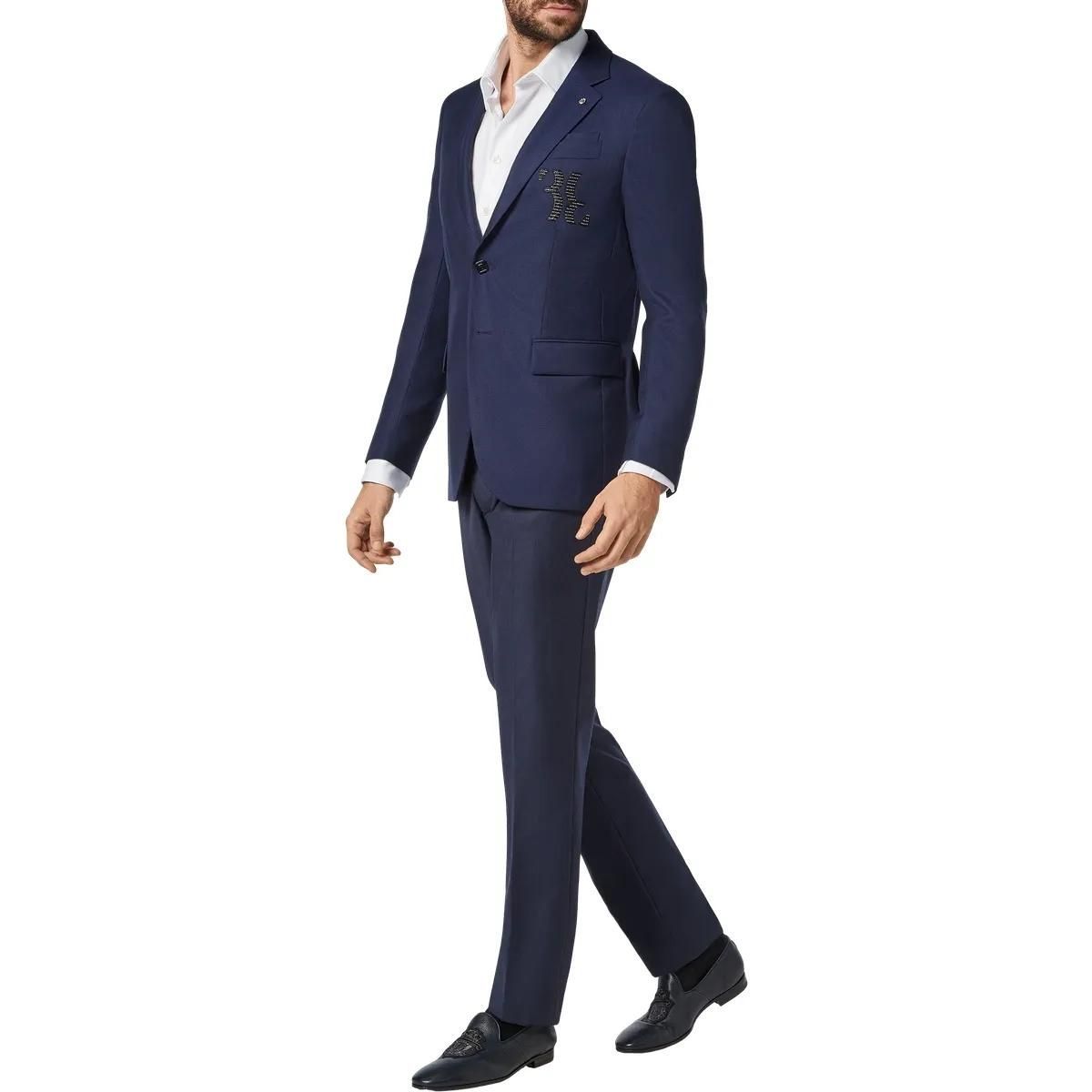 Taillierter Wollblazer mit zwei Knöpfen