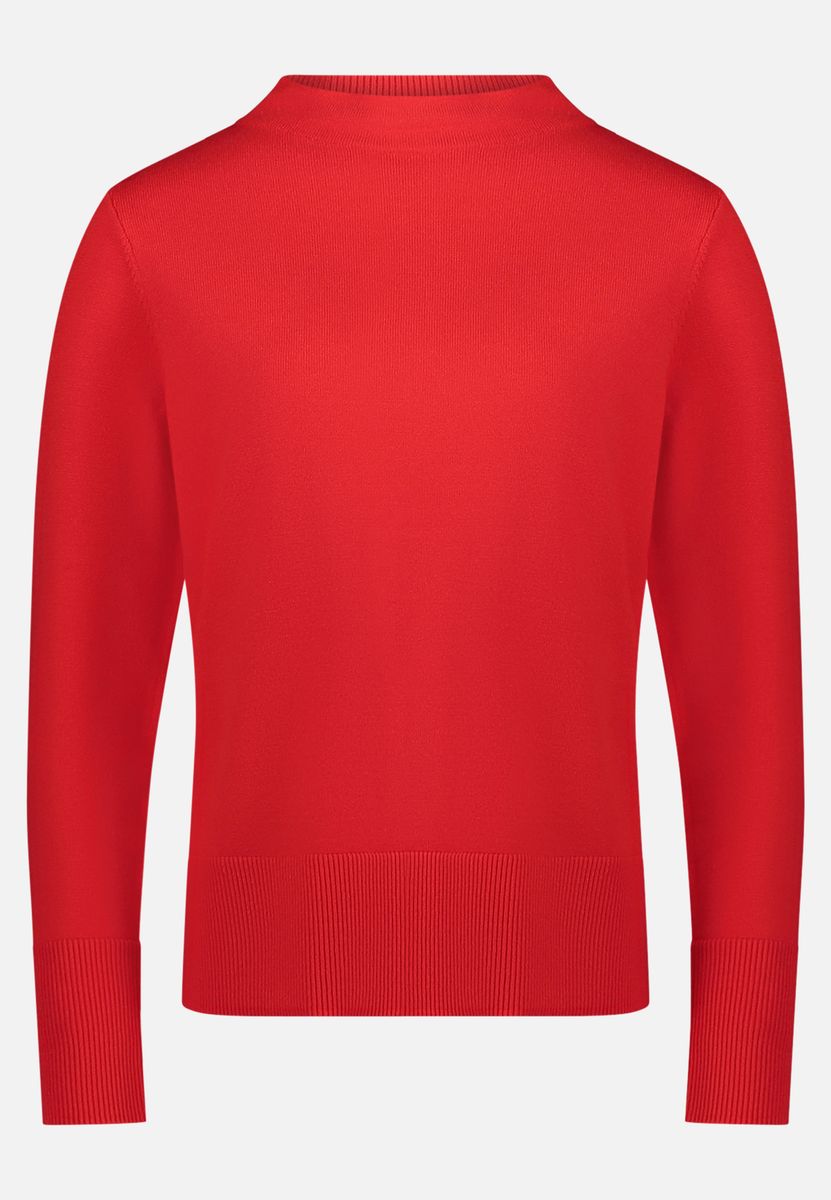 Eleganter Strickpullover mit Stehkragen