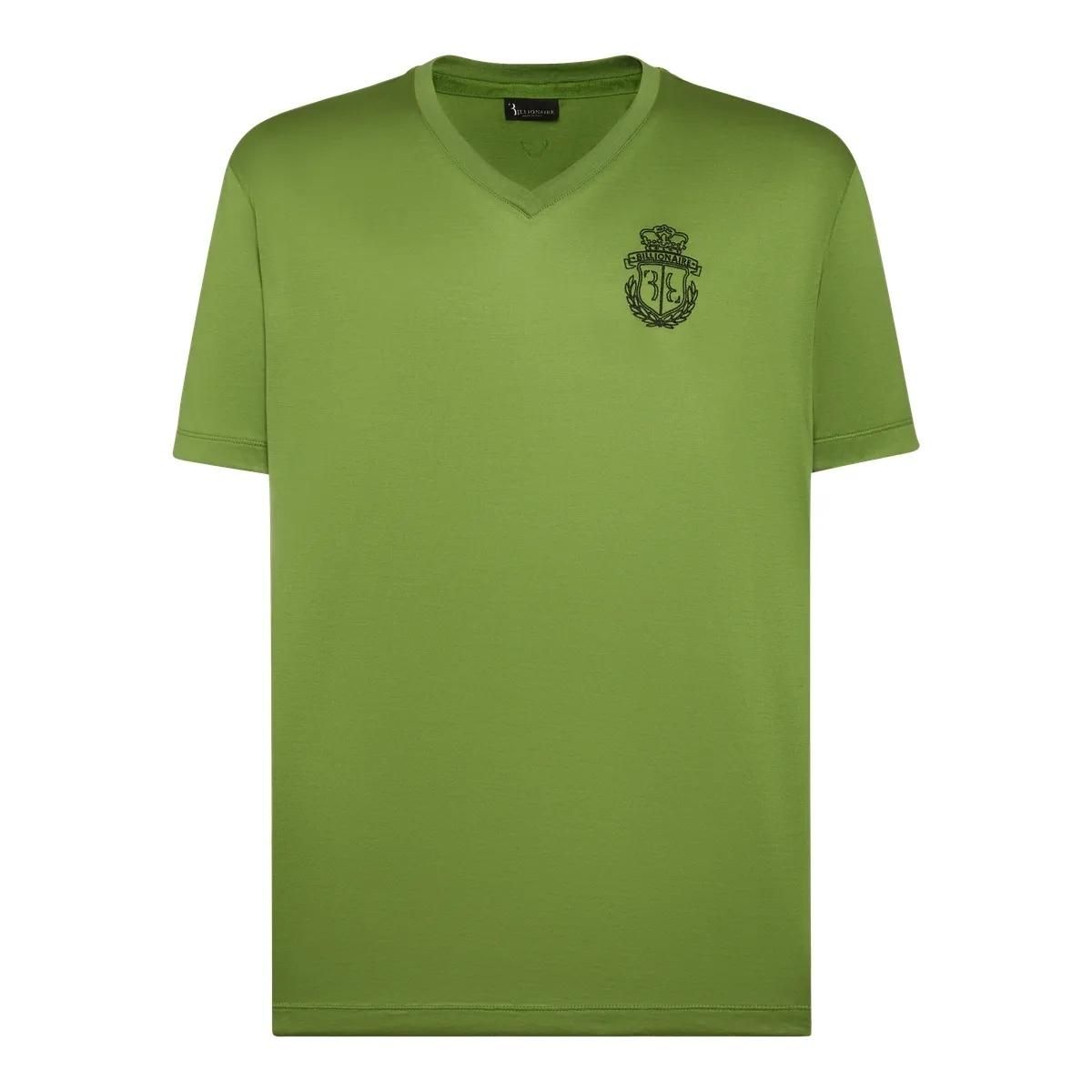 Herren T-Shirt mit V-Ausschnitt und Wappen