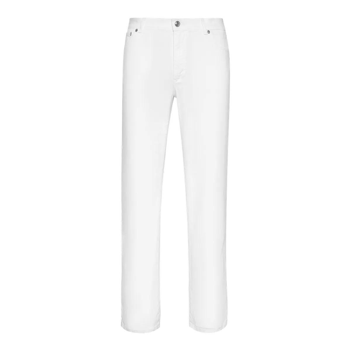 Weiße Jeans in regulärer Passform