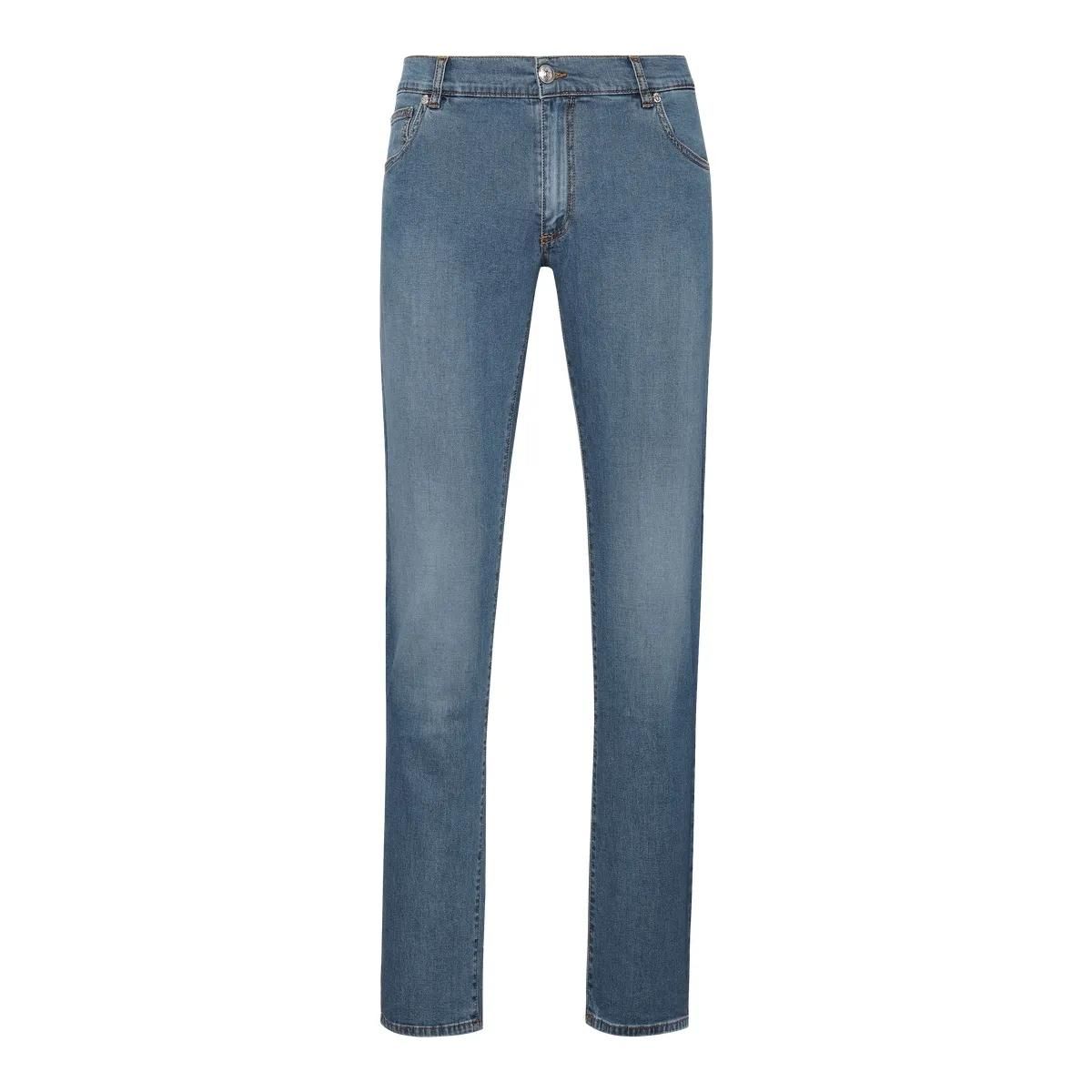 Regular Fit Jeans aus hellem Denim