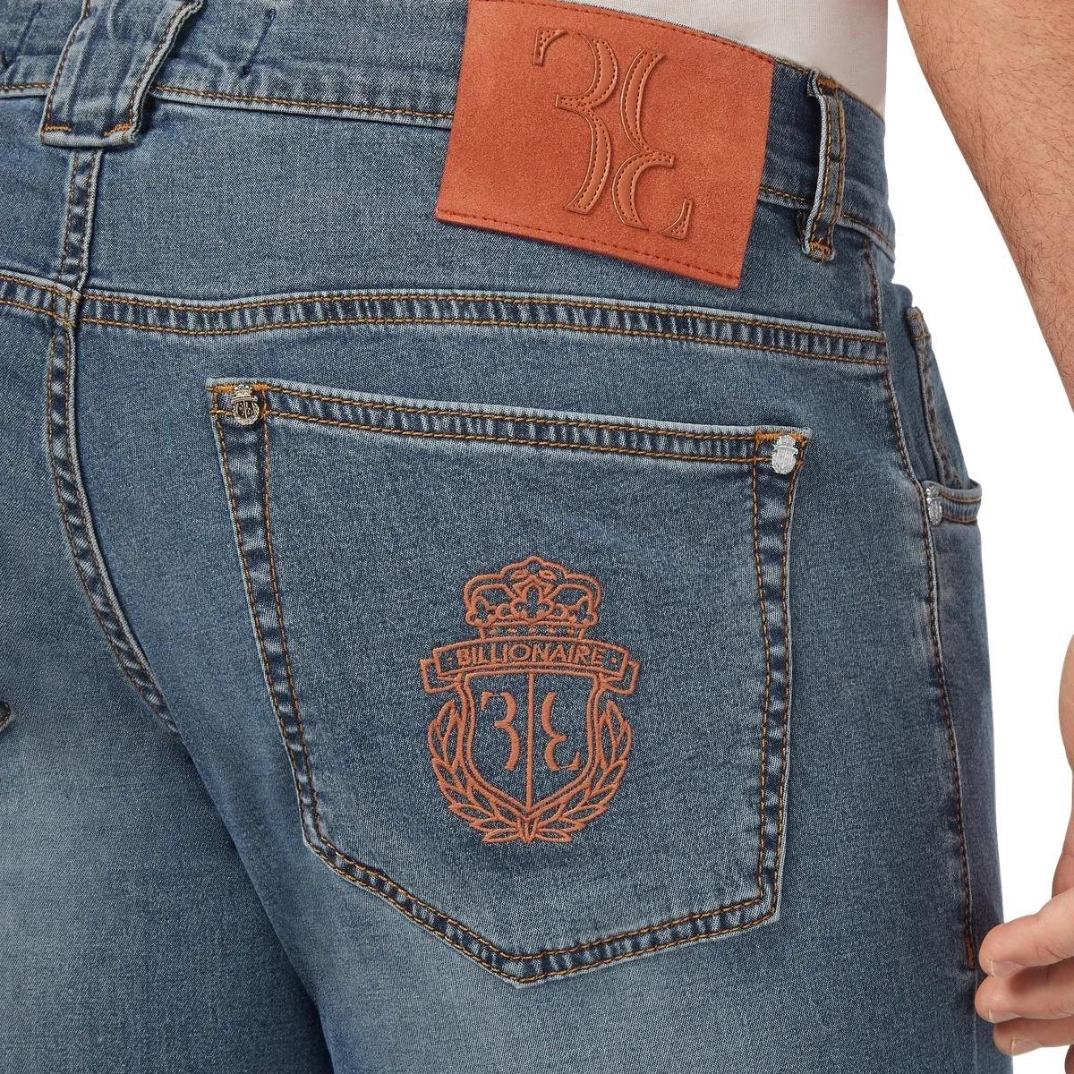 Regular Fit Jeans aus hellem Denim