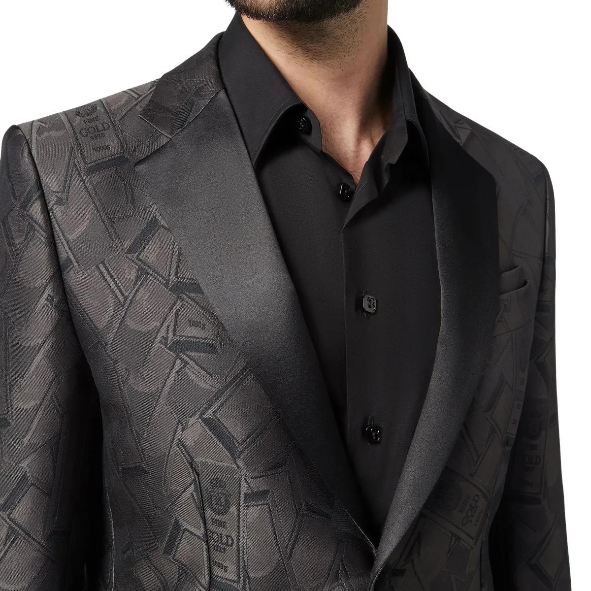 Jacquard Goldbarren Blazer Dinner Anzug