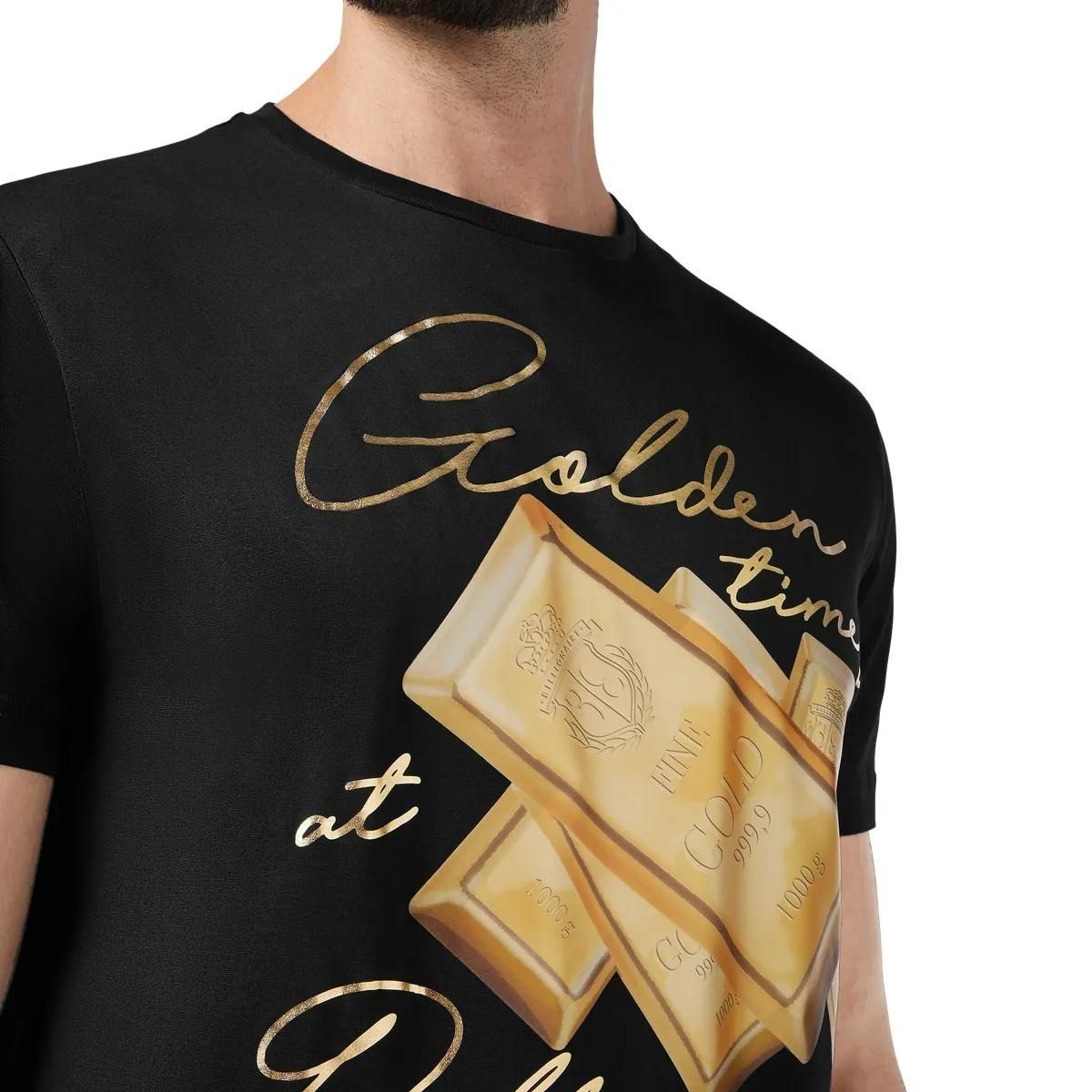 Baumwolljersey-T-Shirt mit Grafikdruck