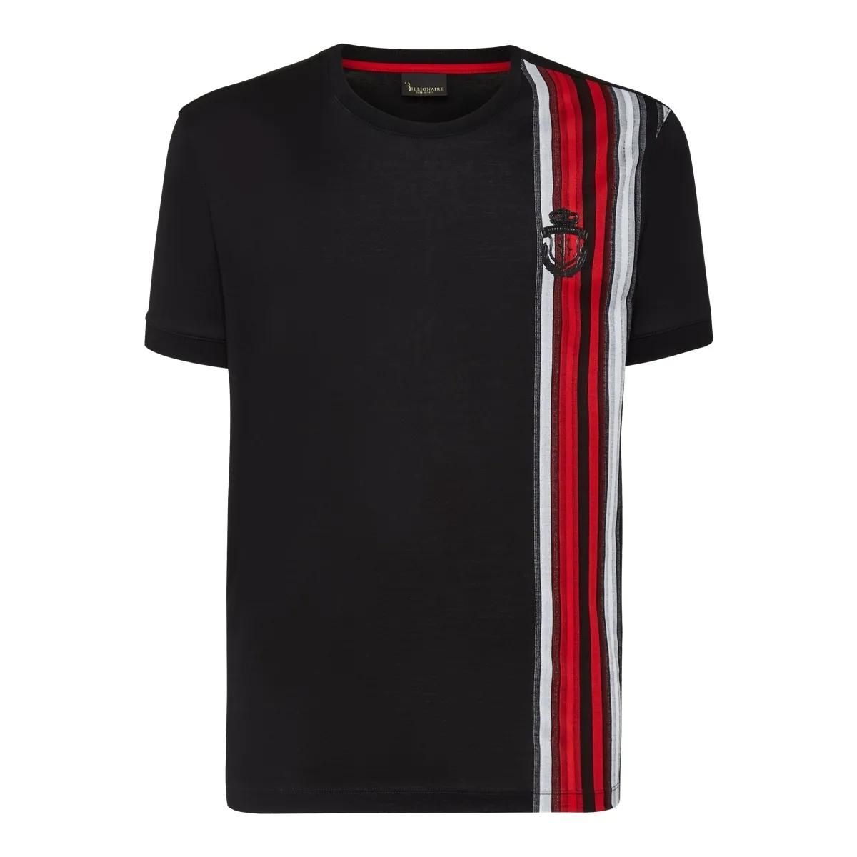 Gestreiftes T-Shirt mit Rundhalsausschnitt