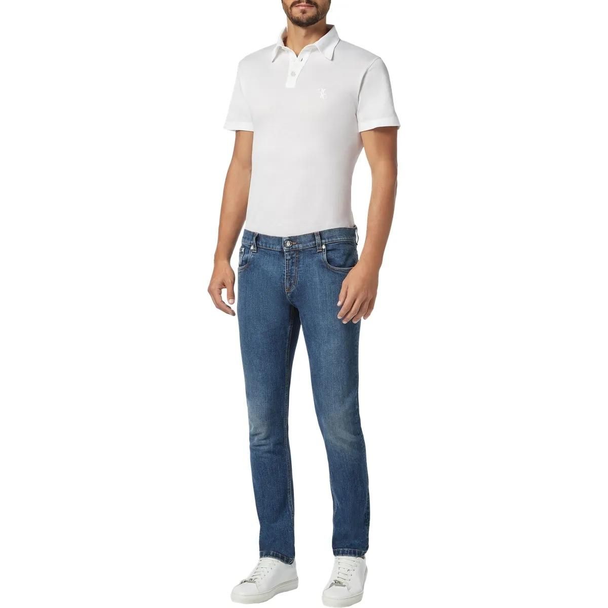 Regular Fit Stonewashed Denim Jeans