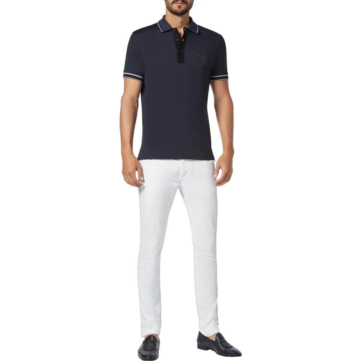 Piqué-Polohemd mit Logo-Patch aus Baumwolle