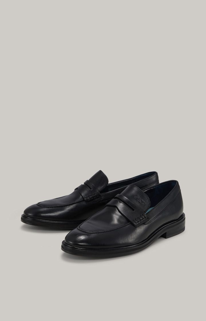 JOOP! Kleitos Schwarze Lederloafer Elegante Business Freizeitschuhe