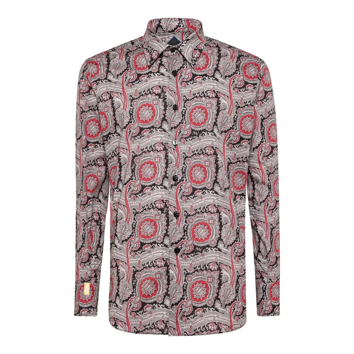 Schmal geschnittenes Hemd mit Paisley-Muster