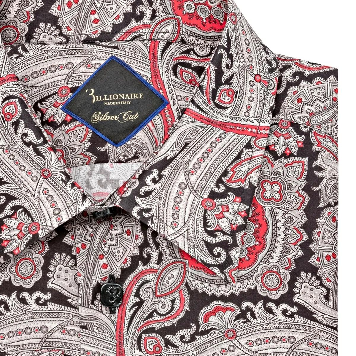 Schmal geschnittenes Hemd mit Paisley-Muster