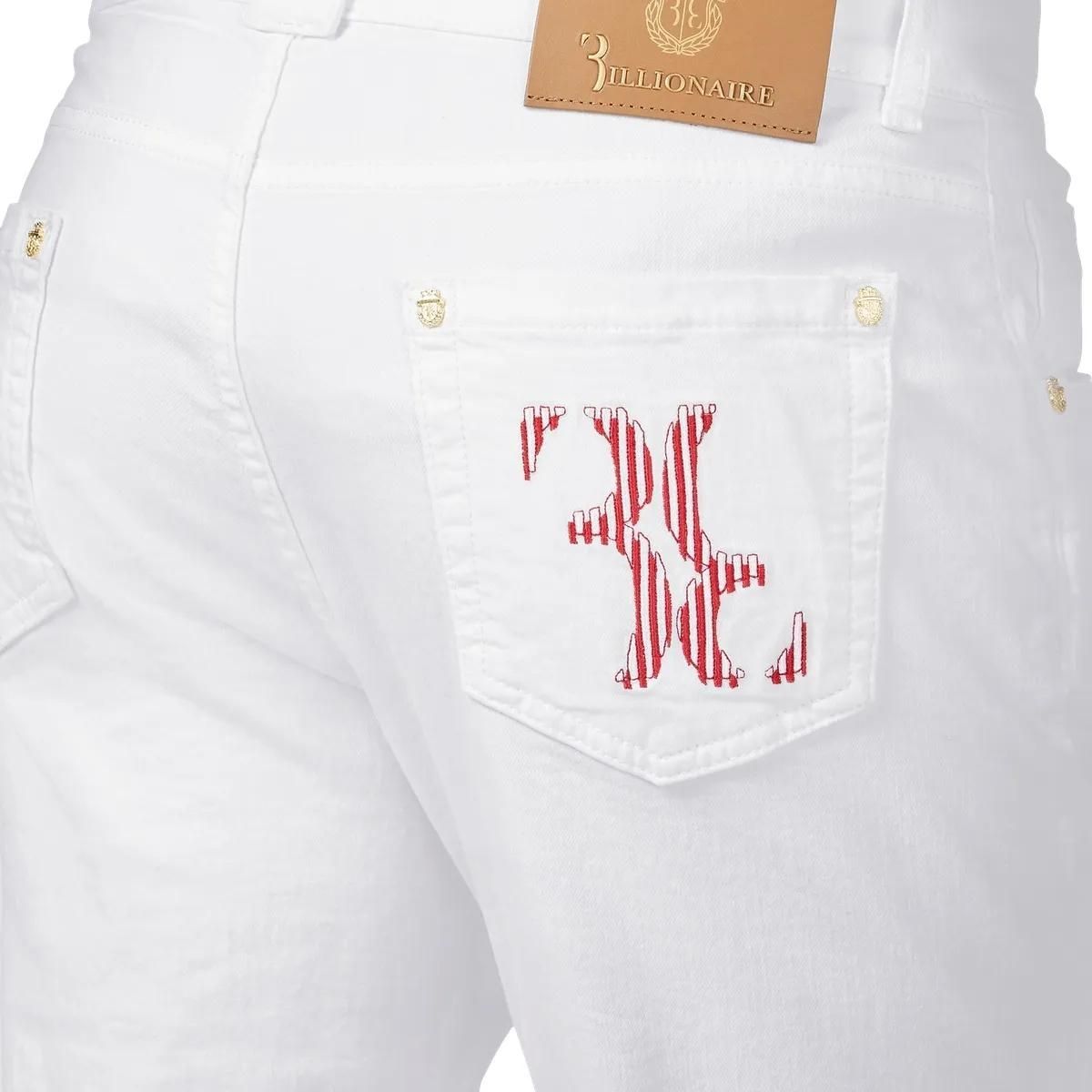 Reguläre weiße Jeans aus Denim