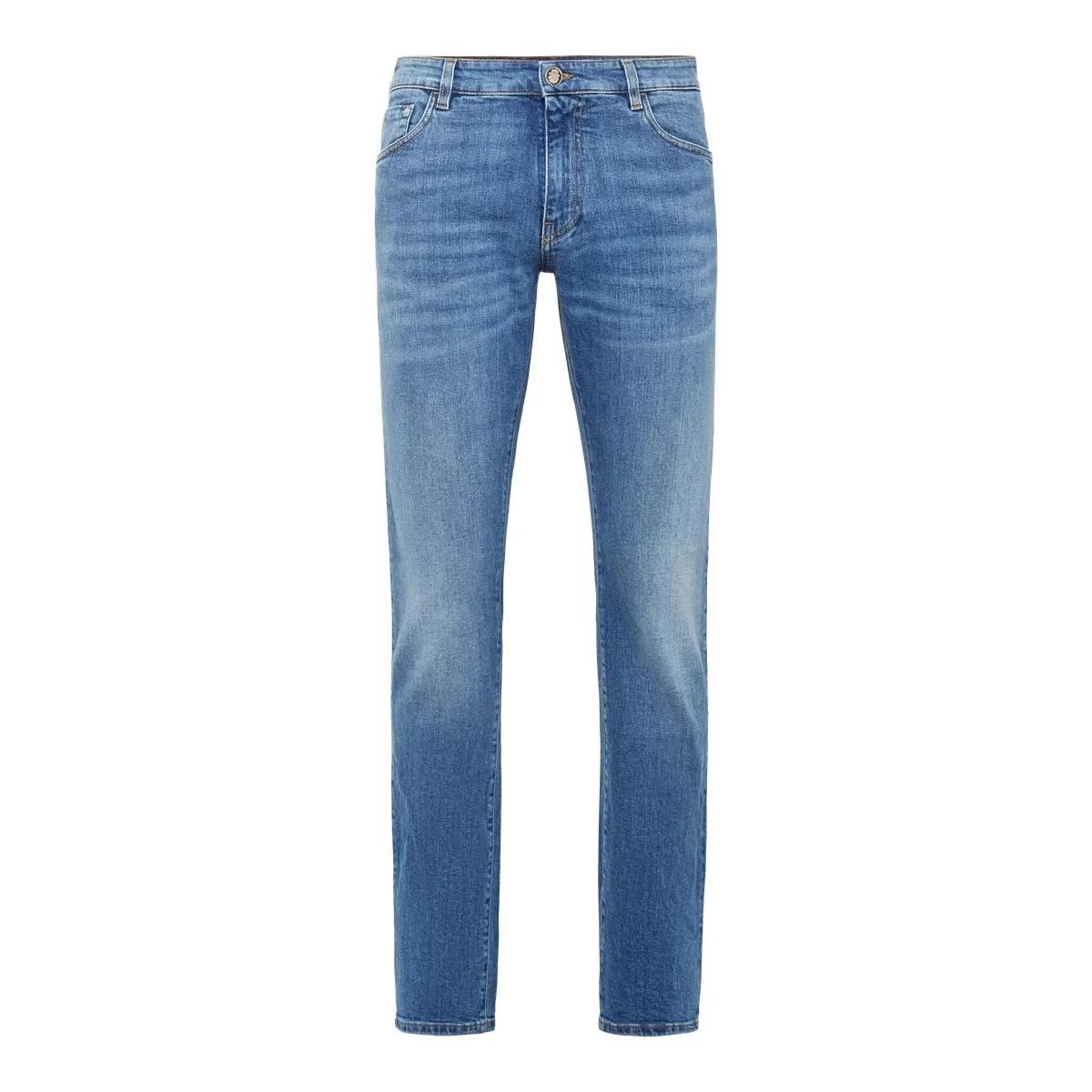 Regular Fit Stonewashed Stretch Jeans