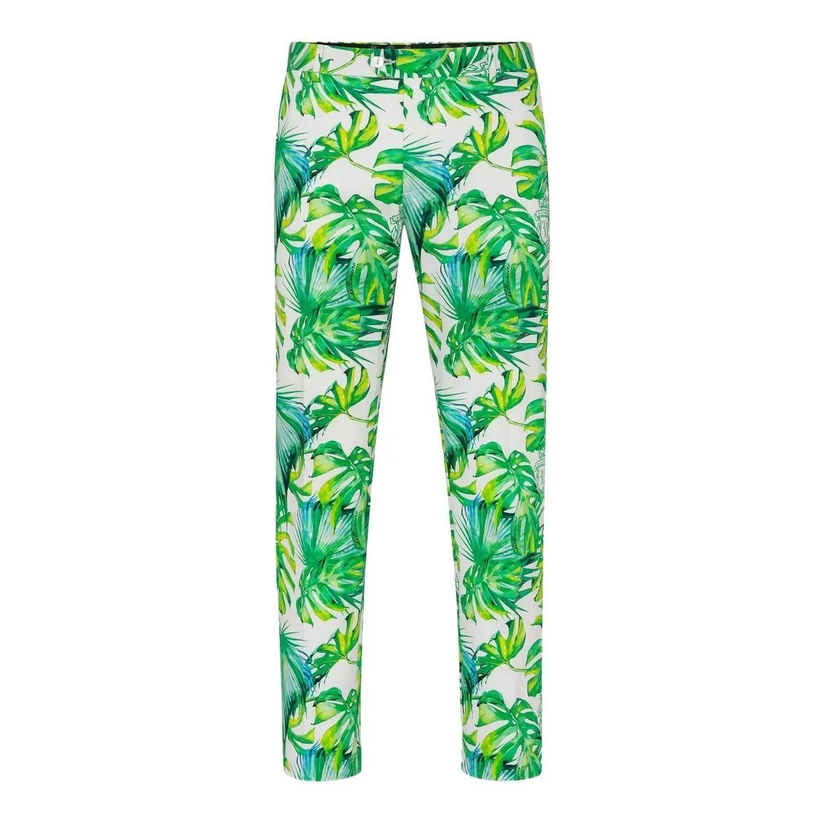 Bedruckte Slim-Fit Stretch-Hose