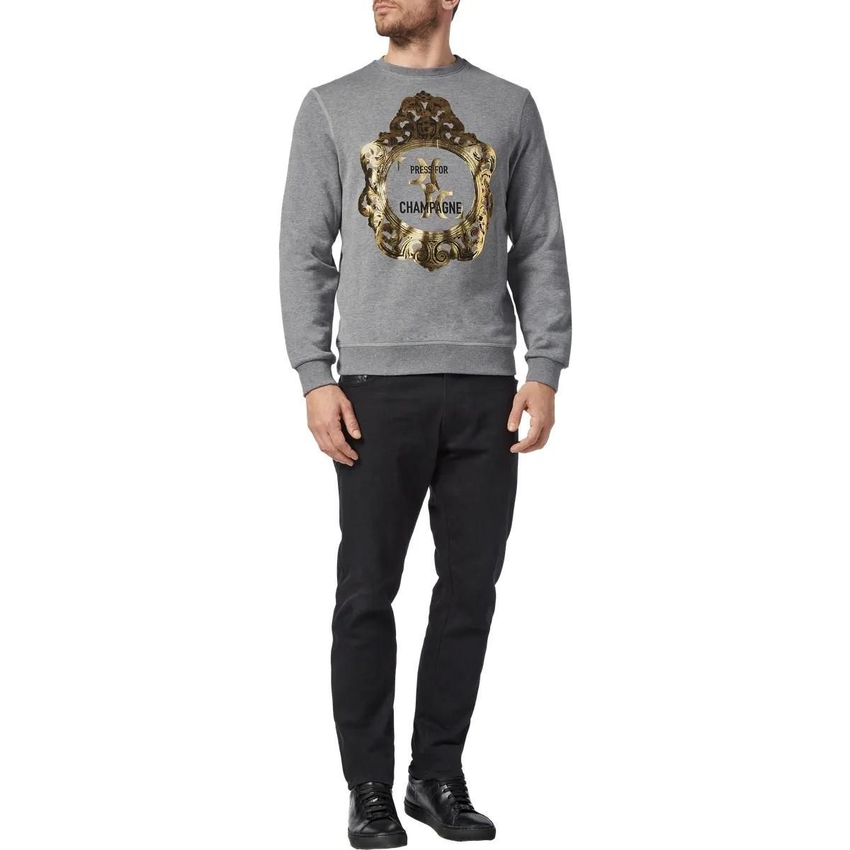 Barockes Champagner Grafik Sweatshirt
