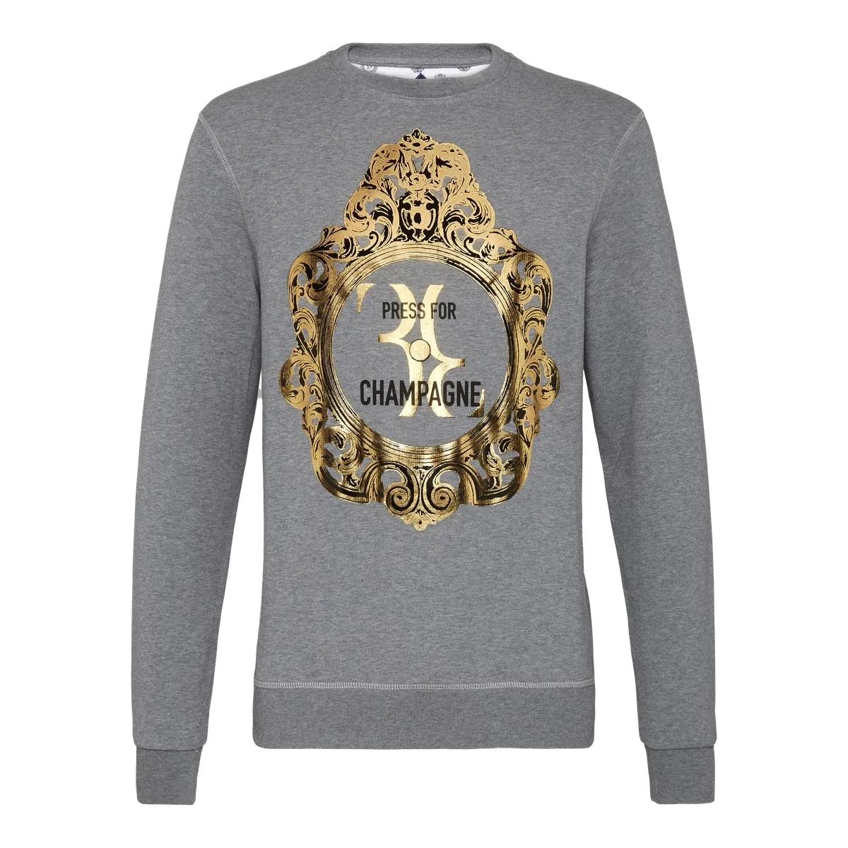 Barockes Champagner Grafik Sweatshirt