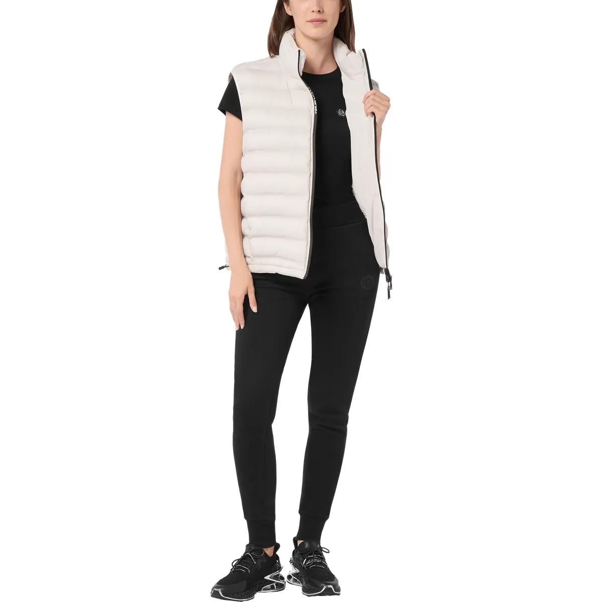 Gepolsterte, isolierte Weste mit Logo-Detail