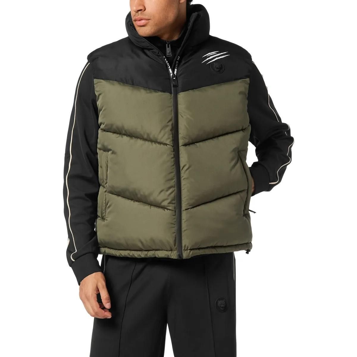 Gesteppte Colorblock Steppweste